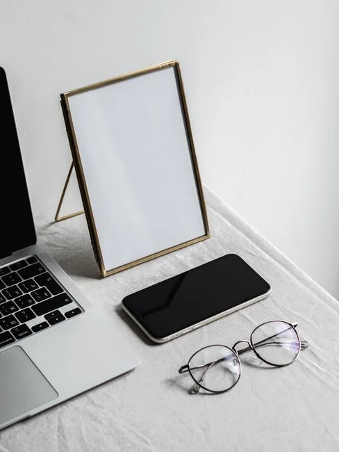 home-img A sleek smartphone displaying artwork in a minimalist setting, perfect for tech and design themes.